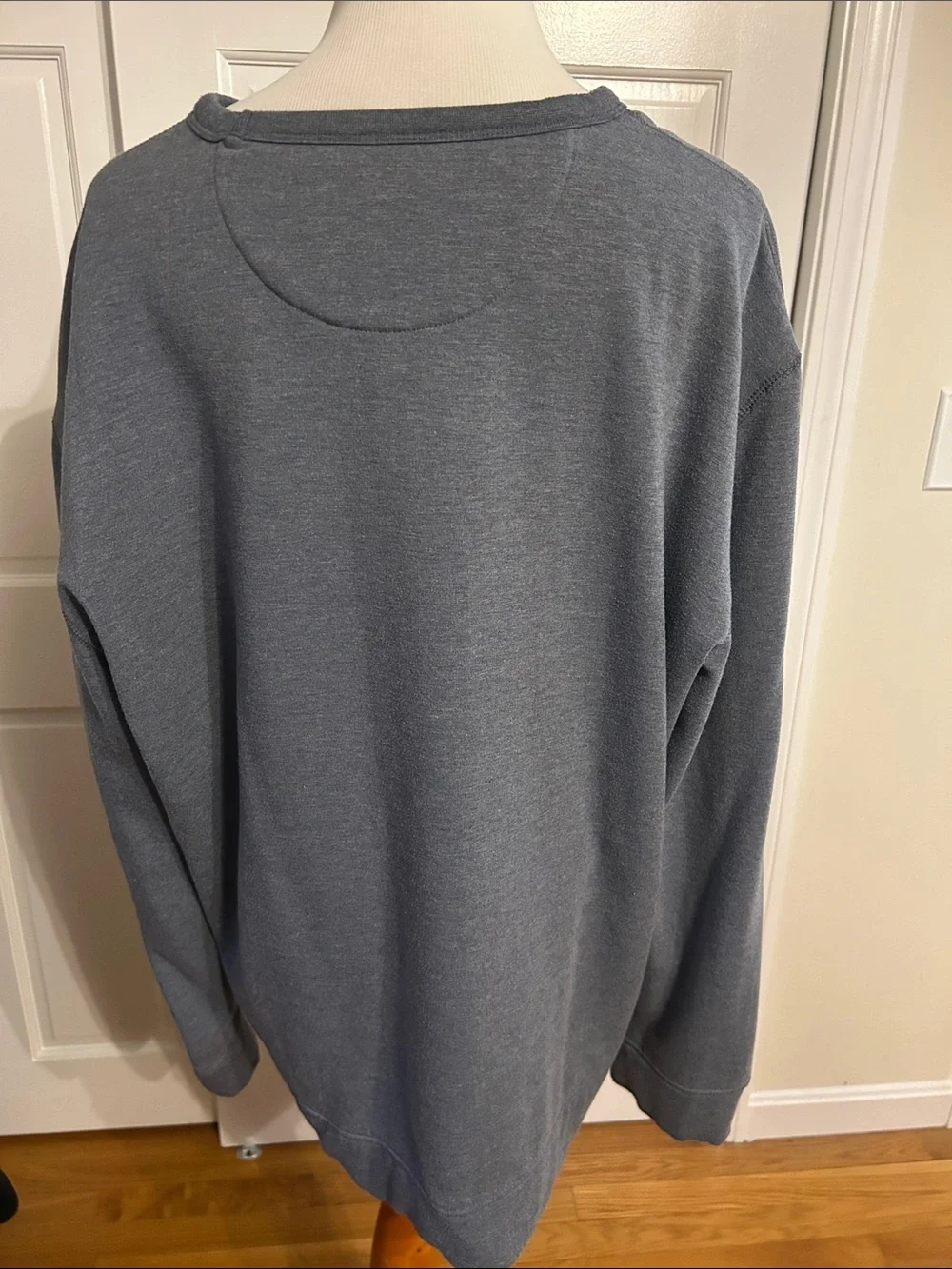 Jacks New York Men's Crewneck premium outdoor Sweatshirt Slate Blue Relaxed Fit